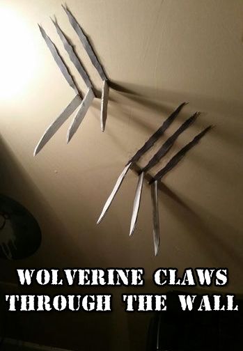 Porta Halloween, Chrome Spray Paint, Wolverine Claws, Marvel Party, Superhero Halloween, Horror Party, Craft Foam, 10 Dollars, Superhero Birthday Party