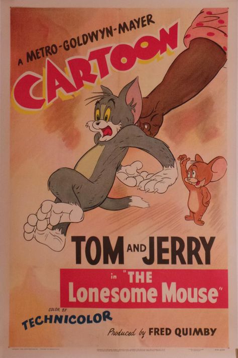 Only the tenth Tom and Jerry cartoon, The Lonesome Mouse is significant as the very first time the two characters… / MAD on Collections - Browse and find over 10,000 categories of collectables from around the world - antiques, stamps, coins, memorabilia, art, bottles, jewellery, furniture, medals, toys and more at madoncollections.com. Free to view - Free to Register - Visit today. #Posters #Film #Animation #MADonCollections #MADonC Fraidy Cat, Slapstick Humor, Genre Posters, Smitten Kitten, Tom And Jerry Cartoon, Hanna Barbera Cartoons, Tom Y Jerry, Movies By Genre, Cartoon Posters