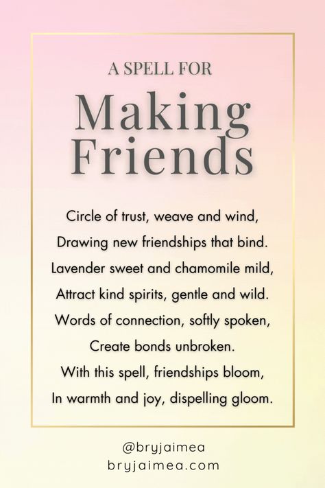 Friendship is one of the most valuable aspects of life, offering support, joy, and companionship. This blog post explores a ritual designed to strengthen friendships by incorporating elements of witchcraft, mindfulness, and acts of kindness. Through setting intentions, creating a sacred space, sharing gratitude, and performing meaningful rituals, you can deepen your connections and celebrate the bonds that enrich your life. Spells For Friendship, Strengthen Friendship, Friendship Spell, African Traditional Religions, Witch Tips, Old Friendships, Setting Intentions, Divine Feminine Spirituality, Baby Witch