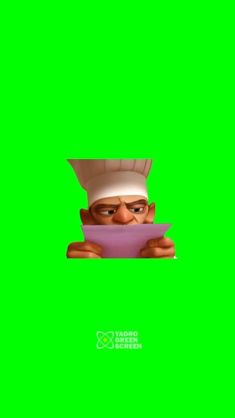 Ratatouille meme featuring green screen Chef Skinner reading the letter. Share and create your own memes with this template! #ratatouille #meme . #Youtube_Design #Gif_Meme #Youtube_Banner_Design #Commercial_Ads Skinner Ratatouille, Chef Video, Greenscreen Ideas, Free Funny Videos, Green Screen Footage, Book Advertising, Free Green Screen, Video Meme, Banner Design Inspiration