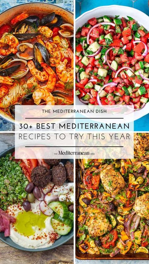 Best Mediterranean recipes from the leading expert of Mediterranean food and Mediterranean cooking! Whether you're looking to follow the Mediterranean diet or need to give your meals a bright twist, there is something for you on this list...Greek food, spanish food, Italian food, Moroccan food, Turkish food and more! Medditeranean Food Mediterranean Recipes, Greek Diet Recipes, Meditrain Diet Mediterranean Recipes, Medditeranean Diet Recipes, Low Carb Mediterranean Diet Recipes, Turkish Diet, Medditeranean Food Recipes, Vegetarian Mediterranean Recipes, Mediterranean Food Recipes