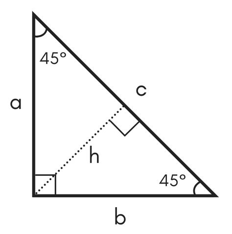 45 45 90 Special Right Triangle Calculator - Inch Calculator Triangle Formula, Different Types Of Triangles, Area Perimeter, Teaching Geometry, Isosceles Triangle, Measuring Angles, Learning Mathematics, Right Triangle, Pythagorean Theorem