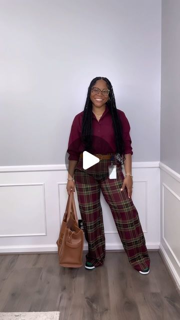 Dr. Court ✨ on Instagram: "What I wore to work today, business casual ootd: sneakers in corporate part 20!  Pine Green Jordan 1s for the day! I was thinking about doing a 7 day series on styling Jordan’s specifically for corporate 👀. Let me know what y’all think!   I think you know by now that I’m a sneaker girlie. But my Jordan’s collect dust now that I’ve moved on to more sporty styles over the years.   For some reason, Jordan’s are not as comfortable on my feet as they use to be. Maybe it’s my age lol Idk.   Outfit Deets:  Shirt and Belt: @target  Pants: @shopakira  Fragrance: @coach   #whatiworetowork #sneakeroutfits #getdressedwithme #stylereel #businesscasualoutfit #workwearinspiration #whattoweartowork #jordan1" Sneakers With Work Pants, Jordan 1 Outfit Women Fall, Outfits With Jordan 1s Fashion Styles, Styling Jordans, Green Jordans, Target Pants, Casual Ootd, Jordan 1s, Pine Green