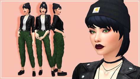 (Powerpuff Girls) Buttercup by AvelineSims Buttercup Outfit, Bubbles Outfit, Sims Cc Hair, Blossom Outfit, Sims Lookbook, Sims Outfits, Hair Tomboy, Kenzie Dress, Bubble Clothes