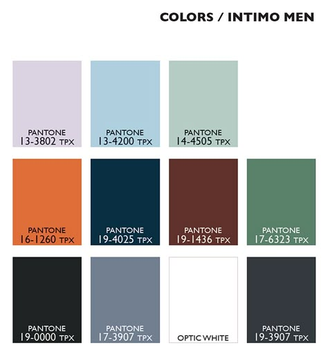 Lenzing Color Trends Spring/Summer 2015 - Color Usage Mens Underwear | Posted By Senay GOKCEN, Editor-in-Chief | Fashion Trendsetter Color Palette For Men Fashion, Ss24 Mens Color Trends, Men Fashion Color Palette, Mens Summer Color Palette, Summer 2024 Trends Men, 2024 Mens Fashion Trends Forecast, Spring Summer 2024 Mens Trend, Men Color Palette, Zen Color Palette