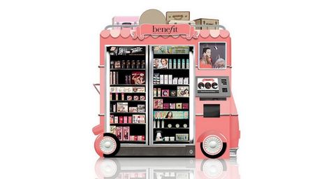 Vending Machine Design, Essie Colors, Vending Machine Business, Cosmetic Display, Pop Display, Vending Machines, Sensitive Skin Care, Benefit Cosmetics, Vending Machine