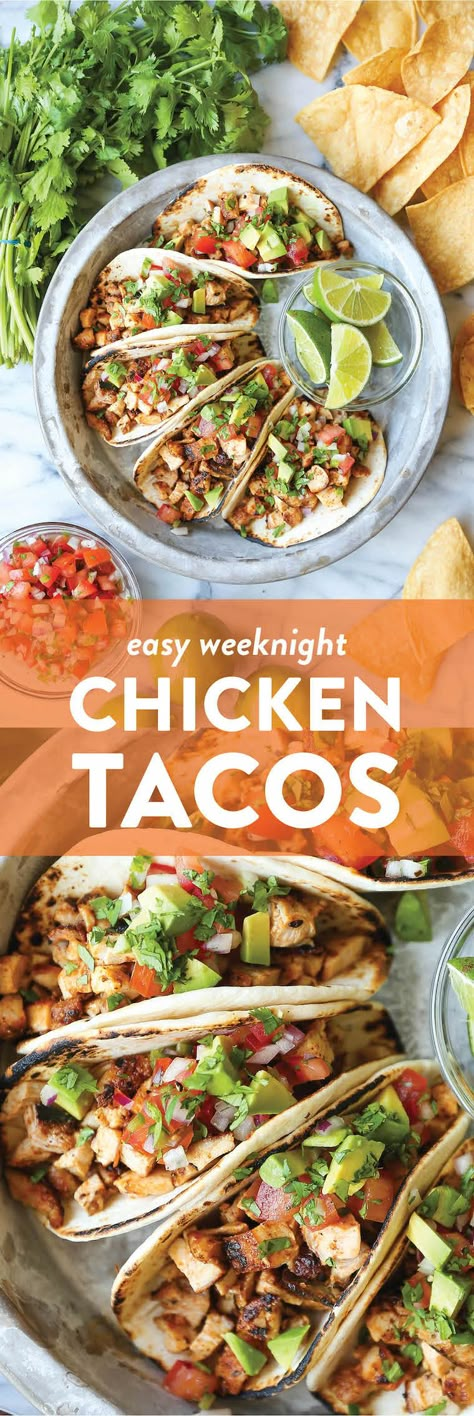 Easy Chicken Tacos, Weeknight Chicken, Chicken Tacos Easy, Baby Corgi, Chicken Taco Recipes, Low Carb Tacos, Taco Pasta, Taco Pizza, Taco Dip