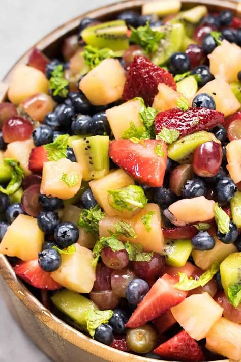 Fruit Salad Videos, Fruit Fluff Salad, Marshmallow Fruit Salad, Mexican Fruit Salads, Salads With Fruit, Lime Mojito, Mexican Fruit, Salty Marshmallow, Ambrosia Fruit Salad