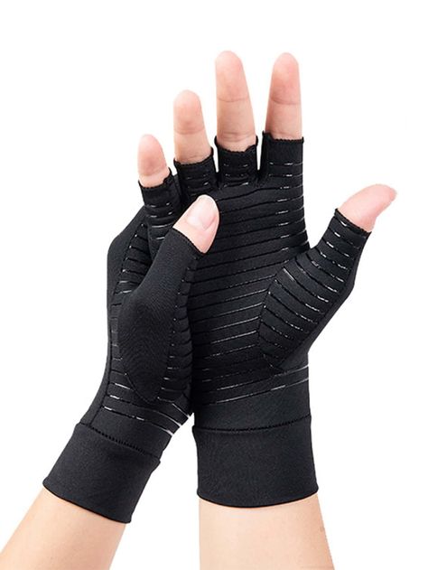 2pcs Copper Ion Anti-pressure Half Finger Gloves For Cycling, Fitness, FishingI discovered amazing products on SHEIN.com, come check them out! Hand Therapy Exercises, Compression Gloves, Therapy Exercises, Gym Gloves, Hand Pain, Workout Gloves, Hand Therapy, Fingers Design, Hand Gloves