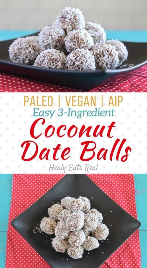 Coconut Date Balls Healthy, Aip Coconut Macaroons, Dates And Coconut Balls, Coconut Dates Balls, Paleo Beach Snacks, Dates And Coconut Recipes, Date And Coconut Balls, Date Coconut Balls, Paleo Date Recipes