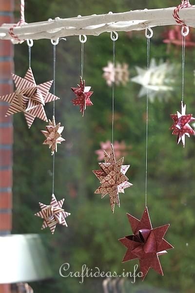 German Paper Stars How To Make, Froebel Stars, German Crafts, Seasonal Traditions, German Stars, Paper Ornaments Diy, Star Crafts, German Market, Origami Ornaments