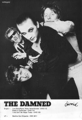 The Damned Band, New Wave Music, 70s Punk, Goth Bands, Punk Poster, Punk Rock Bands, Hardcore Punk, Punk Rocker, Punk Music