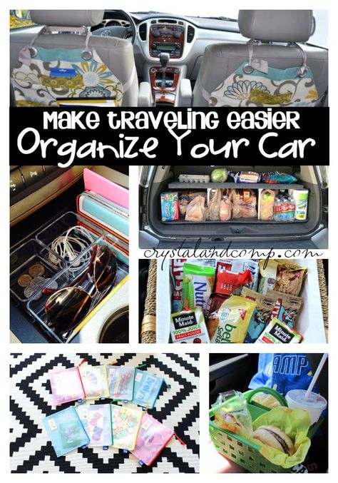 22 ways to organize your car Organisation En Camping, Organized Car, Car Camping Organization, Best Hacks, Car Organization, Camping Organization, Traveling Tips, Organisation Hacks, Metal Tree Wall Art