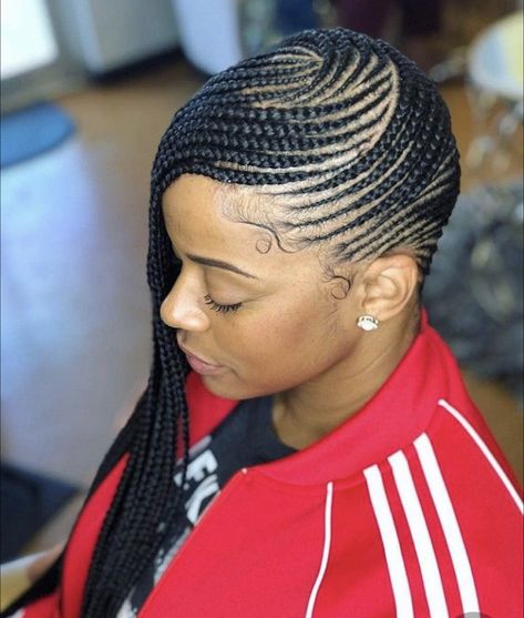 Gana Weaving, French Braids Black Hair, Lemonade Braids Hairstyles, Lemonade Braids, Feed In Braids Hairstyles, Goddess Braids Hairstyles, French Braids, African Hair Braiding Styles, Braided Cornrow Hairstyles