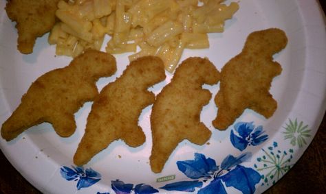 T-Rex chicken nuggets!  My fave ;-) Dinasour Chicken Nuggets, Chicken Nuggets, T Rex, Chicken