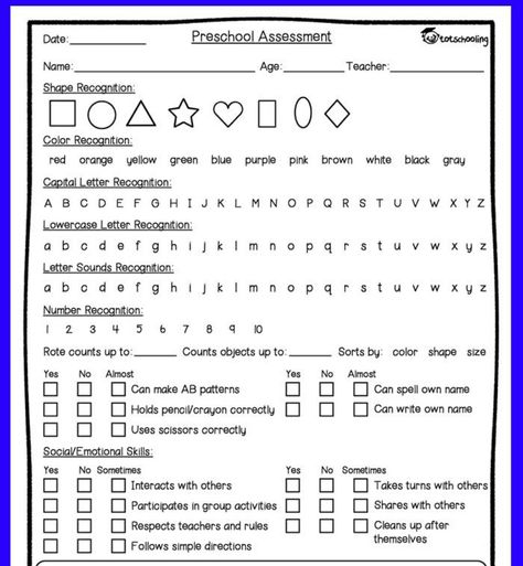 Homeschool Awards, Preschool Assessment Forms, Preschool Forms, Parent Teacher Conference Forms, Deer Mask, Letter Sound Recognition, Kindergarten Assessment, Preschool Assessment, Kindergarten Readiness