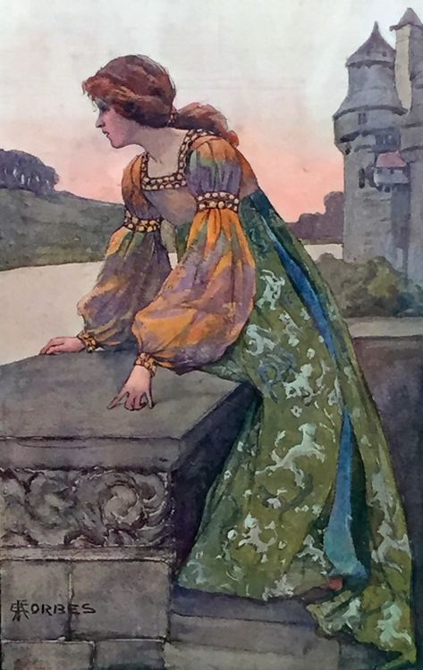 Pre Raphaelite Fashion, Preraphaelites Paintings, Pre Raphaelite Clothing, Midevil Princess Art, Medieval Art Aesthetic, Medieval Art Illustration, Medieval Woman Art, Princess Art Medieval, Medieval Princess Art