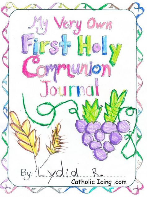 First Communion Resources For Catholic Kids Catholic Kids Crafts, Catholic Icing, Catholic Kids Activities, Religion Activities, First Communion Banner, Kids Faith, Communion Ideas, Catholic Education, First Communion Party