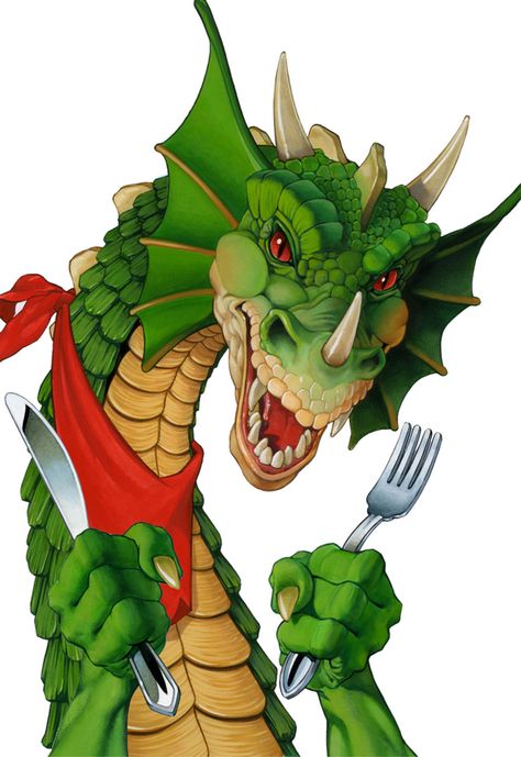 HUNGRY DRAGON by Bruce Sereta Dragons Wings, Dragon Hatchling, Excalibur Hotel, Dragon Cartoon, Egg Baby, Types Of Dragons, Funny Dragon, Dragon's Lair, Cartoon Dragon