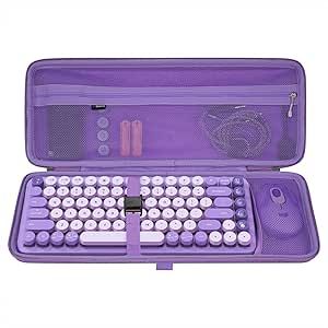 GEEKRIA 75% Keyboard Case, Hard Shell Travel Carrying Bag for Compact 84 Key Computer Mechanical Gaming Keyboard, Compatible with Logitech POP Keys Mechanical Wireless, Nuphy Air75 (Purple) Nuphy Air75, 75 Keyboard, Logitech Pop Keys, Pc Components, Hi-fi, Arabian Horses, Keyboard Case, Gaming Keyboard, Laptop Desktop