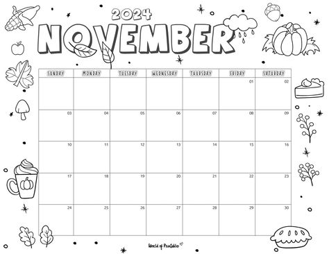 Give thanks for creativity in November! Our printable 2024 calendar offers a grid layout for each day, providing the perfect canvas for your artistic expression. Download and print for a uniquely colored and organized November. Calender 2024 Designs November, Calendar Template 2024, Printable Calendar 2024, November Calendar 2024, Calender 2024 Designs, Calendar Doodles, Calender Printables, Free Printable Calendar Templates, Monthly Printable