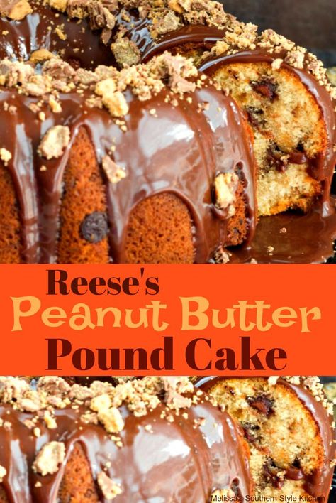 Pb Desserts, Perfect Pound Cake Recipe, Peanut Butter Pound Cake, Apricot Bars, Chocolate Chip Pound Cake, Butter Pound Cake, Peanut Butter Desserts, Pound Cakes, Oreo Dessert