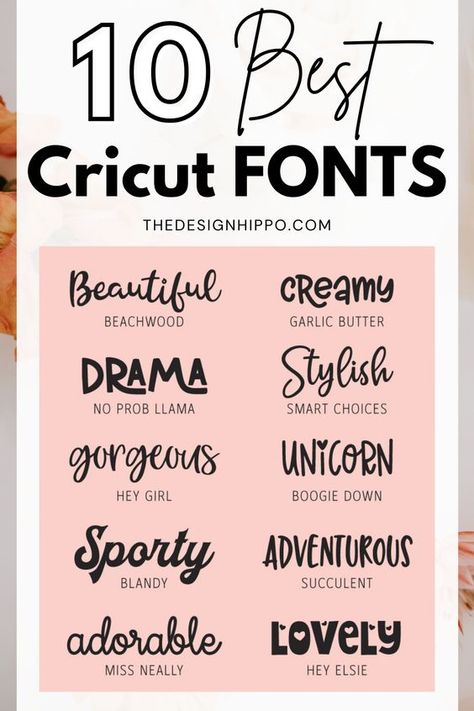 10 Best Fonts For Cricut SVG Files To Make & Sell Font fonts #font #fonts 4.516 Best Fonts On Cricut Design Space, Most Popular Cricut Fonts, Cricut Fonts That Go Together, Cricut Font Combinations, Cricut Fonts Cheat Sheet, Best Fonts For Cricut, Tshirt Fonts, Best Cricut Fonts, Free Cricut Fonts