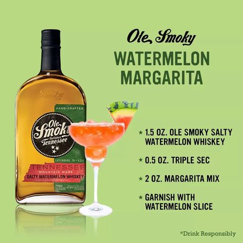 Salty Watermelon Whiskey Recipes, Margaritaville Frozen Concoction Maker, Whiskey Drinks Recipes, Whiskey Recipes, Alcholic Drinks, Summer Drinks Alcohol, Watermelon Margarita, Margarita Mix, Whiskey Drinks