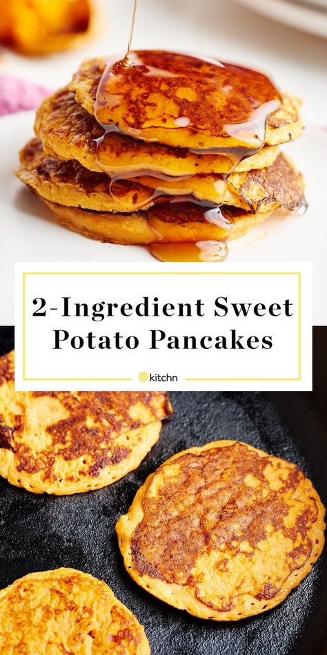 Healthy Meal Prep Potatoes, Gluten Free Sweet Potatoes Recipes, Gluten Free Sweet Potato Pancakes, Hashimotos Breakfast Recipes, Dinner Ideas Sweet Potato, Sweet Potato Meals, Egg Sweet Potato, Sweet Potato Pancake, Resep Vegan