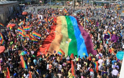 LGBT Pride March began in 1970, as did Pride parades in Los Angeles, Chicago, and San Francisco that year. Description from pediaview.com. I searched for this on bing.com/images Gay History, Gay Pride Parade, School Murals, River Park, Gay Marriage, Pride Parade, Lgbt Pride, Mailing List, Marriage Advice