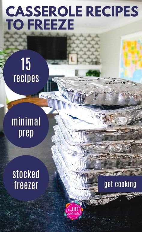 Easy Freezer To Oven Meals, Freezing Meals Tips, Gf Df Freezer Meals, Easy To Heat Up Meals, Freezer Meal Casseroles Make Ahead, Dairy Free Meals For A Crowd, Easy Dairy Free Freezer Meals, Good Frozen Meals Dinners, Freezer Friendly Casseroles Dinners