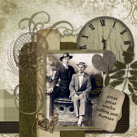 Vintage Family - Scrapbook.com Ancestry Scrapbooking Layouts, Genealogy Scrapbook, Heritage Scrapbooking Layouts, Ancestry Scrapbooking, Heritage Scrapbook Pages, Vintage Pages, Genealogy Scrapbooking, Vintage Scrapbooking, Scrapbooking Vintage