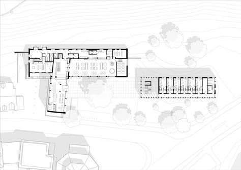 Gallery of Youth Hostel Bern / Aebi & Vincent Architects - 19 Hostel Plans Architecture, Hostel Design Plan, Hostel Plans, Social Space Design, Hostel Design, Student Hostel, Architecture Work, Hostels Design, Youth Hostel