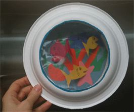 Paper plate crafts for the kids Zoo Animals Preschool, Ocean Preschool, Bowl Aquarium, Bible Tools, Paper Bowl, Ocean Unit, Preschool Units, Summer Crafts For Kids, Ocean Crafts