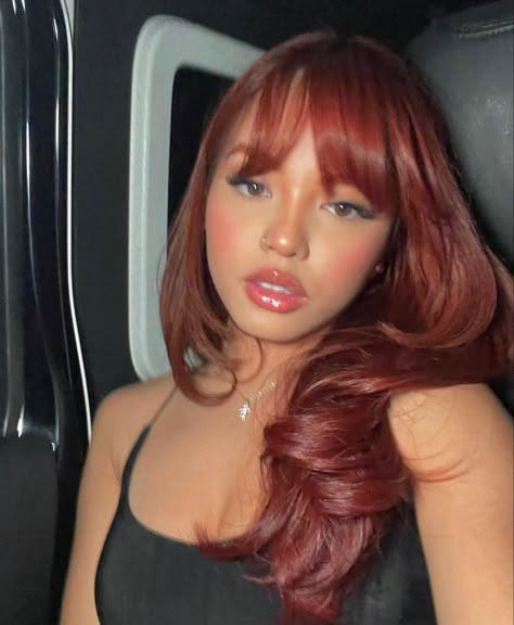 Pamela Rose Hair, 2022 Hair Color, Fall Golden Hour, Pamela Rose, Hair Color For Morena, Color Tutorial, Amber Hair, Wine Hair, Red Hair Inspo