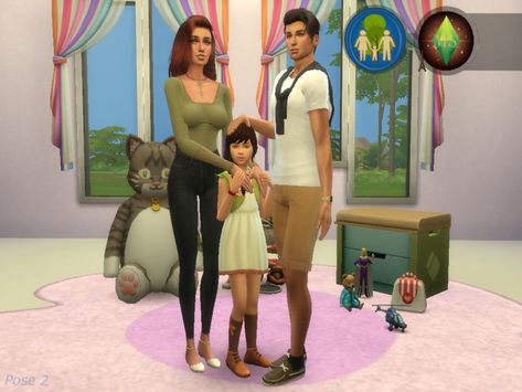 Sims 4 Small Family Poses, Sims 4 Family Of Four Poses, Sims 4 Family Of 5 Poses, Family Of 3 Poses Sims 4, Sims 4 Family Poses With Teenager, Free Sites, Happy Family, Sims Community, Family Posing