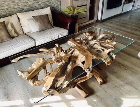 Stump Coffee Table, Root Table, Tree Stump Table, Stump Table, Wood Stumps, Agate Table, Wood Table Design, Coffee Table Styling, Glass Top Coffee Table