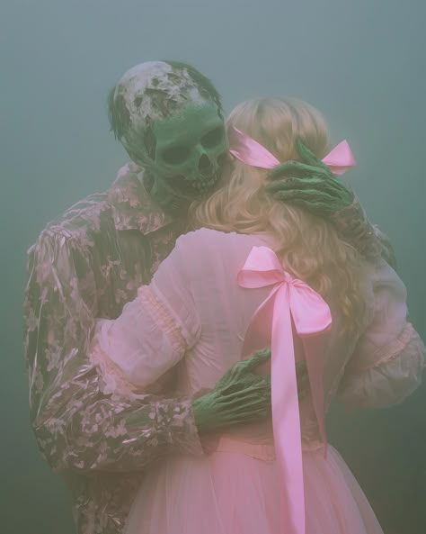 Love is Blind 💖🧟‍♂️ . . . . #zombielove #zombielover #halloweenlover #halloweenseason #spookyart #zombieart #pinkhalloween Zombie Core, Zombie Cute, Zombie Aesthetic, Zombie Love, Zombie Lover, Creepy Core, Cute Zombie, Love Is Blind, Scene Core