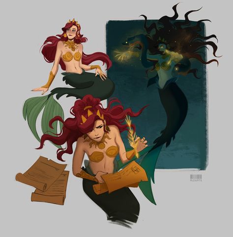 Witch Apprentice, Anime Expo, Sea Witch, Mermaid Art, Disney Fan Art, Disney And Dreamworks, Disney Drawings, Disney Villains, Disney Art