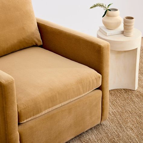 Marin Swivel Chair | West Elm Living Room Update, Swivel Accent Chair, Room Update, Foam Cushions, West Elm, Swivel Chair, Floor Chair, Home Projects, Sectional