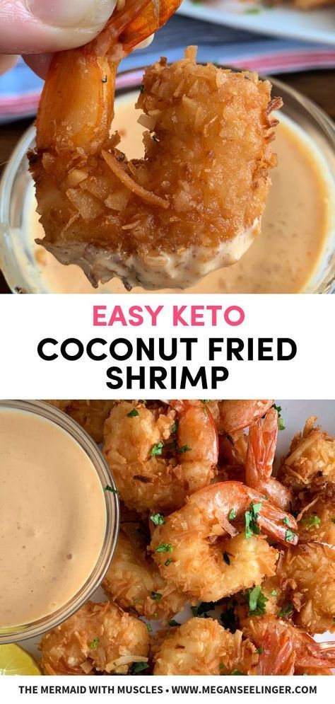 Coconut Fried Shrimp, Keto Finger Foods, Pan Fried Shrimp, Low Carb Shrimp Recipes, Shrimp Appetizer, Boiled Egg Diet Plan, Makanan Diet, Fried Shrimp, Low Carb Dinner