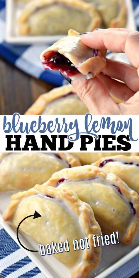 Baking Recipes Easy Dessert, Beautiful Pastries Recipes, Blueberry Recipes Dessert Summer, Rainy Day Treats, Easy Hand Pie Recipes, Simple Pastry Desserts, Dessert Filling Recipes, Dessert With Pie Crust Ideas, Dessert Hand Pies