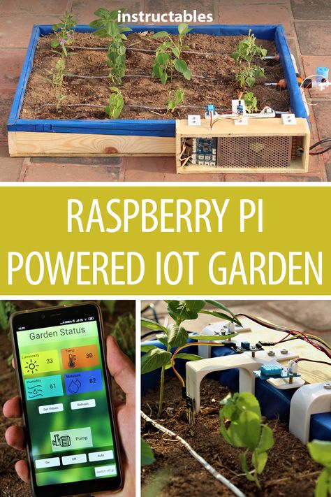 Garden Automation, Garden Technology, Cool Raspberry Pi Projects, Arduino Beginner, Raspberry Projects, Raspberry Pi Computer, Arduino Projects Diy, Arduino Programming, Diy Tech