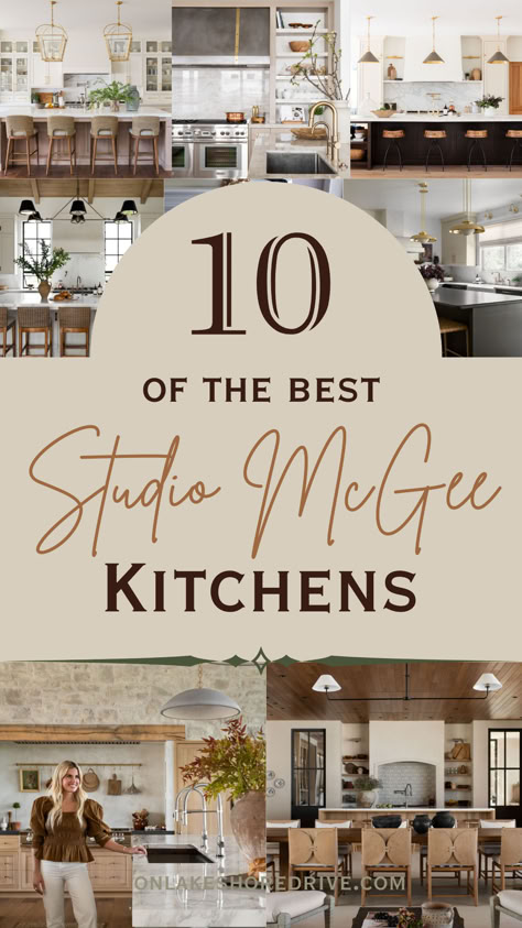 Studio McGee kitchens Kitchen Decor Studio Mcgee, Dream House Makeover Show, Mcgee Co, Kitchen Design Studio Mcgee, Timeless Kitchen Ideas Interior Design, Studio Mcgee Backsplash Tile, Dream Home Makeover, Mcgee And Co Design, Studio Mcgee Quartz Countertops