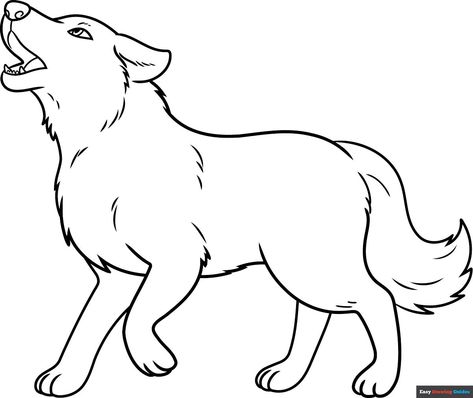 Free, printable wolf outline coloring page for kids. Print it out or color it online. https://easydrawingguides.com/coloring-pages/wolf-outline/ Wolf Outline, Outline Pictures, Wolf Face, Popular Cartoons, Coloring Sheets For Kids, Anime Wolf, Coloring Tutorial, Drawing Tutorial Easy, Guided Drawing