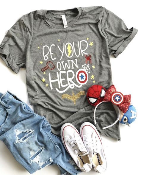 T Shirts For Universal Studios, Superhero T Shirt Ideas, Universal Themed Shirts, Universal Studios Shirts For Family Svg, Superhero Shirts Vinyl, Universal Studio Tshirt Ideas, Marvel Disney Shirts, Marvel Cruise Outfits, Universal Family Shirts Ideas