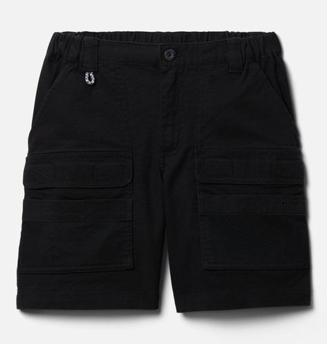 Boys' Black These Cargo-Style Shorts Feature Mesh Pockets And An Easy-On Elastic Waist. Skater Life, Boys Cargo Shorts, Fishing Shorts, Mens Jean Shorts, Black Shorts Men, Black Jean Shorts, Black Cargo Pants, Style Shorts, Mens Fashion Casual Outfits