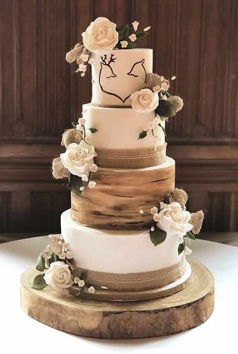 Woodland Wedding Cake, Wedding Woodland, Country Wedding Cakes, Amazing Wedding Cakes, Wedding Cake Rustic, Fall Wedding Cakes, Rustic Wedding Cake, Rustic Cake, Cake Trends