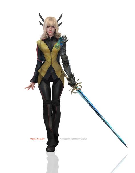 Magik by merkymerx.deviantart.com on @DeviantArt Magik Marvel, Illyana Rasputin, X Men Costumes, Comic Book Girl, Comic Company, The New Mutants, Uncanny X-men, Marvel X, Female Character