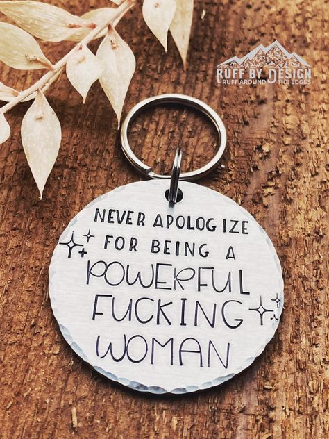 Woman Feminist, Mothers Day Funny, Kids Drink, Turkey Gifts, Metal Stamped Jewelry, Kid Drinks, Key Tags, Christmas Stocking Stuffers, Gifted Kids